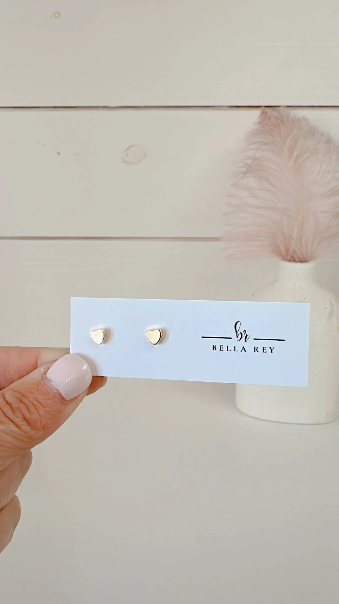 The Corley 18k Heart Stud Earrings