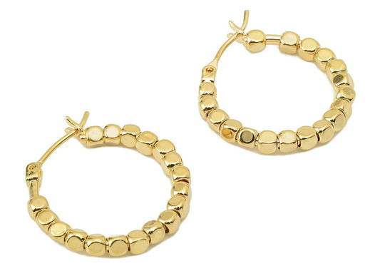 Hadley 18k Gold Plated Hoop Earrings